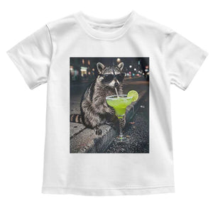 Margarita Cocktail Toddler T Shirt Funny Raccoon Mexican Food Meme TS14 White Print Your Wear