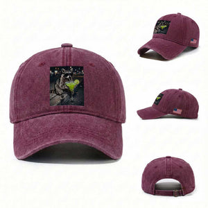 Margarita Cocktail Washed Cotton Baseball Cap Funny Raccoon Mexican Food Meme TS14 Washed Cap Universal Fit Burgundy Print Your Wear