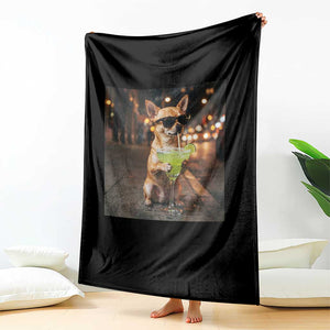 Cinco de Mayo Margarita Throw Blanket Funny Chihuahua Drinking Cocktail Mexican Fiesta Gift TS14 Print Your Wear