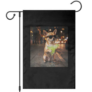 Cinco de Mayo Margarita Garden Flag Funny Chihuahua Drinking Cocktail Mexican Fiesta Gift TS14 Black Print Your Wear