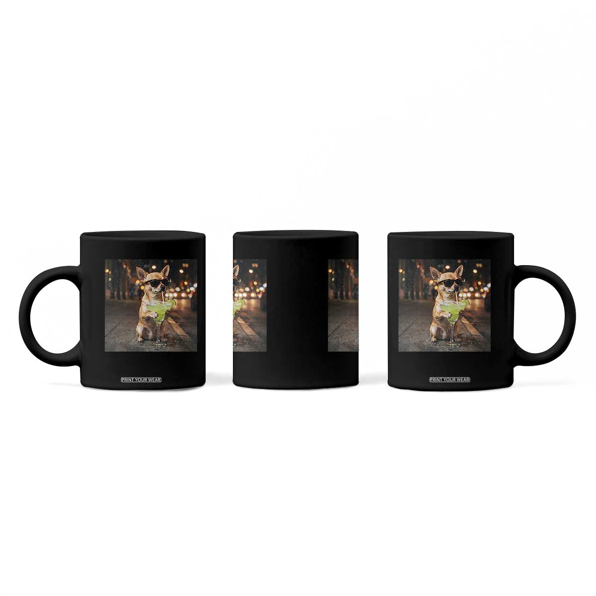 Cinco de Mayo Margarita Coffee Mug Funny Chihuahua Drinking Cocktail Mexican Fiesta Gift TS14 Print Your Wear