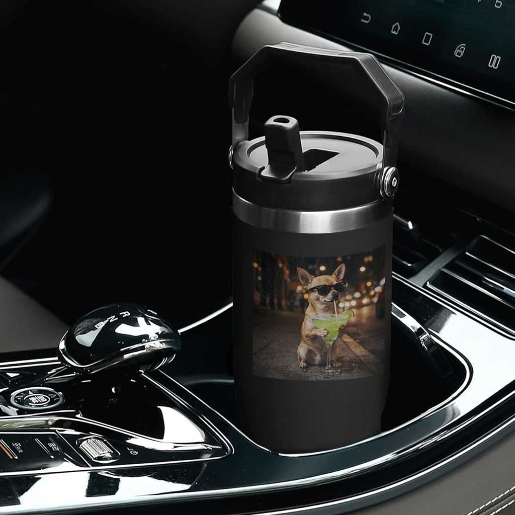 Cinco de Mayo Margarita Flip Straw Tumbler Funny Chihuahua Drinking Cocktail Mexican Fiesta Gift TS14 Print Your Wear