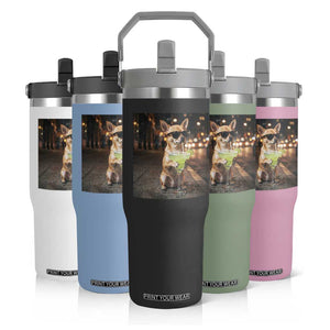 Cinco de Mayo Margarita Flip Straw Tumbler Funny Chihuahua Drinking Cocktail Mexican Fiesta Gift TS14 Print Your Wear