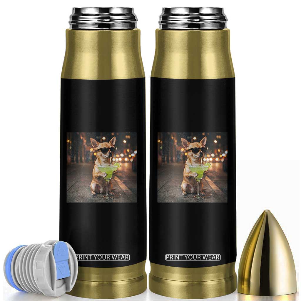 Cinco de Mayo Margarita Bullet Tumbler Funny Chihuahua Drinking Cocktail Mexican Fiesta Gift TS14 Black Print Your Wear