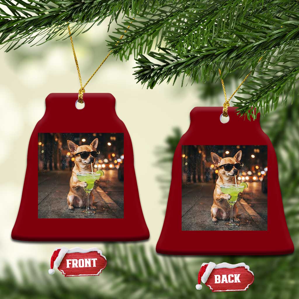 Cinco de Mayo Margarita Ceramic Ornament Funny Chihuahua Drinking Cocktail Mexican Fiesta Gift TS14 Print Your Wear