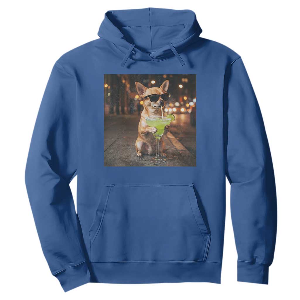 Cinco de Mayo Margarita Hoodie Funny Chihuahua Drinking Cocktail Mexican Fiesta Gift TS14 Royal Blue Print Your Wear