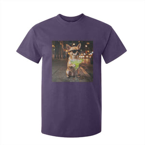 Cinco de Mayo Margarita T Shirt For Kid Funny Chihuahua Drinking Cocktail Mexican Fiesta Gift TS14 Purple Print Your Wear