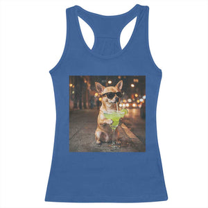 Cinco de Mayo Margarita Racerback Tank Top Funny Chihuahua Drinking Cocktail Mexican Fiesta Gift TS14 Royal Blue Print Your Wear