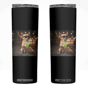 Cinco de Mayo Margarita Skinny Tumbler Funny Chihuahua Drinking Cocktail Mexican Fiesta Gift TS14 Black Print Your Wear