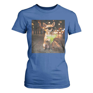 Cinco de Mayo Margarita T Shirt For Women Funny Chihuahua Drinking Cocktail Mexican Fiesta Gift TS14 Royal Blue Print Your Wear