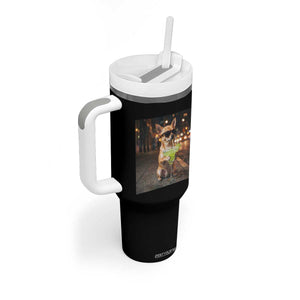 Cinco de Mayo Margarita Tumbler With Handle Funny Chihuahua Drinking Cocktail Mexican Fiesta Gift TS14 Print Your Wear