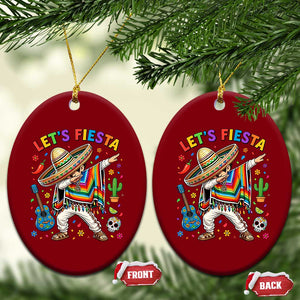 Lets Fiesta Ceramic Ornament Funny Dabbing Boy Cinco De Mayo Fiesta TS14 Print Your Wear