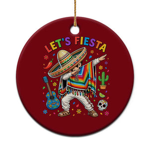 Lets Fiesta Ceramic Ornament Funny Dabbing Boy Cinco De Mayo Fiesta TS14 1pc Red Print Your Wear