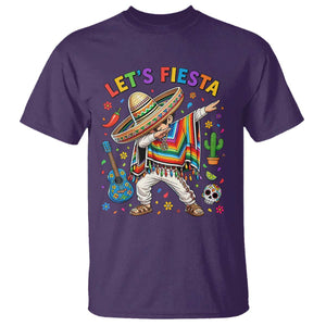 Lets Fiesta T Shirt Funny Dabbing Boy Cinco De Mayo Fiesta TS14 Purple Print Your Wear