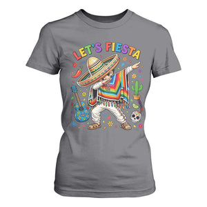 Lets Fiesta T Shirt For Women Funny Dabbing Boy Cinco De Mayo Fiesta TS14 Charcoal Print Your Wear