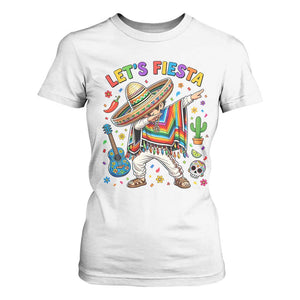 Lets Fiesta T Shirt For Women Funny Dabbing Boy Cinco De Mayo Fiesta TS14 White Print Your Wear