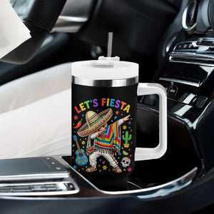 Lets Fiesta Tumbler With Handle Funny Dabbing Boy Cinco De Mayo Fiesta TS14 Print Your Wear