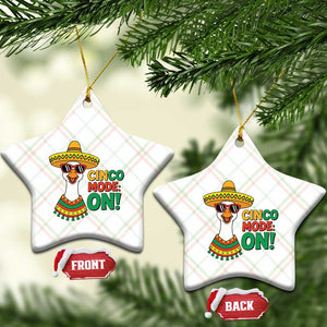 Cinco Mode On Ceramic Ornament Silly Goose Cinco De Mayo Fiesta TS14 Print Your Wear