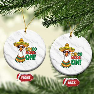 Cinco Mode On Ceramic Ornament Silly Goose Cinco De Mayo Fiesta TS14 1pc White Marble Print Your Wear