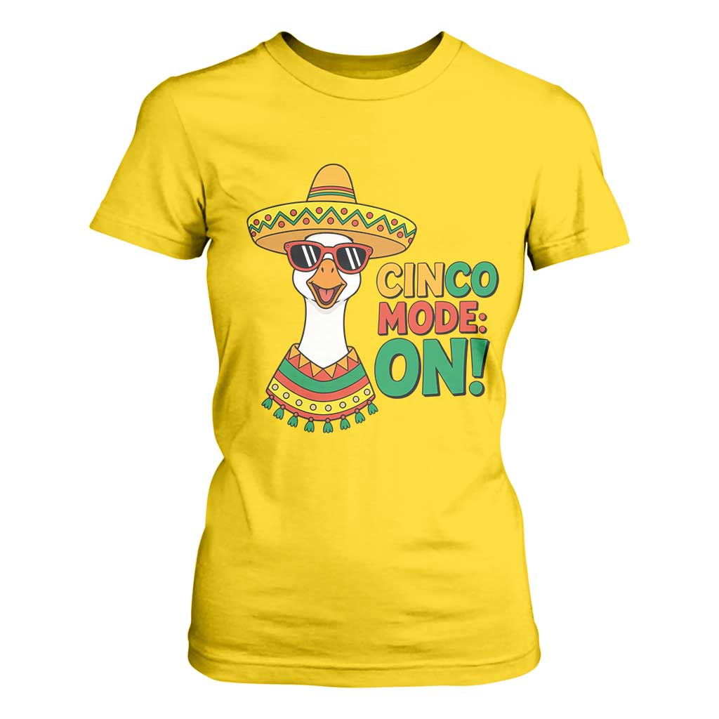 Cinco Mode On T Shirt For Women Silly Goose Cinco De Mayo Fiesta TS14 Daisy Print Your Wear