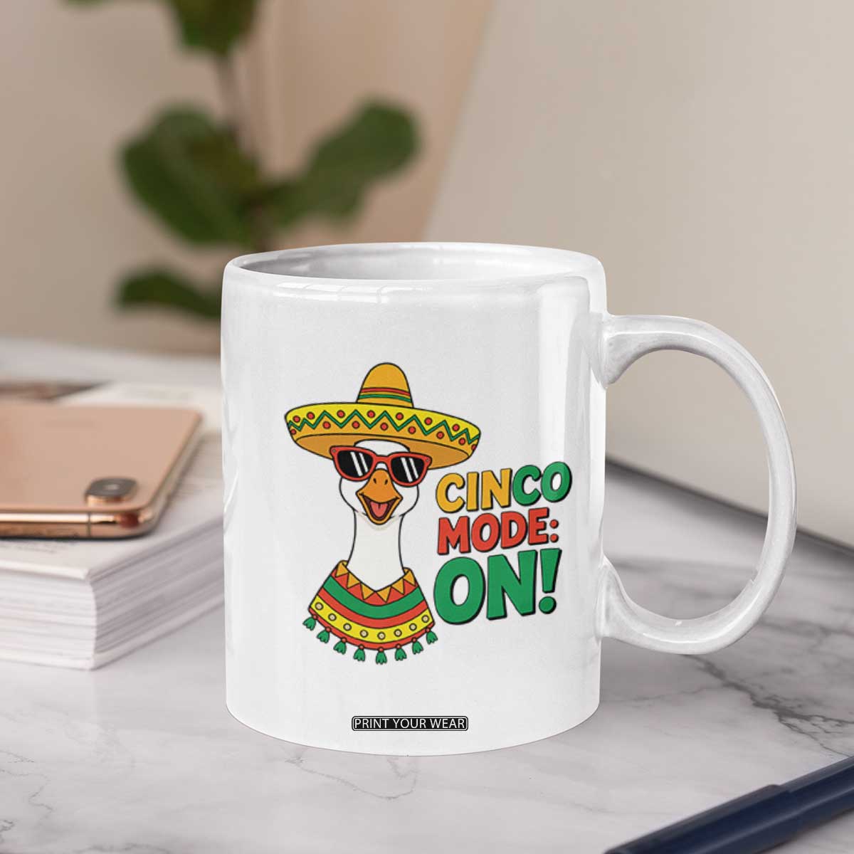 Cinco Mode On Coffee Mug Silly Goose Cinco De Mayo Fiesta TS14 Print Your Wear