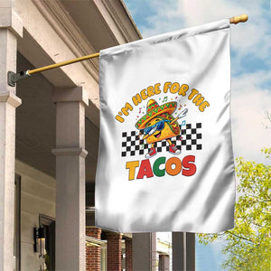 I'm Just Here for the Tacos Garden Flag Funny Mexican Food TS14 Print Your Wear