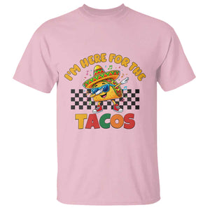I'm Just Here for the Tacos T Shirt Funny Mexican Food TS14 Light Pink Print Your Wear