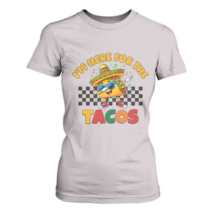 I'm Just Here for the Tacos T Shirt For Women Funny Mexican Food TS14 Ice Gray Print Your Wear