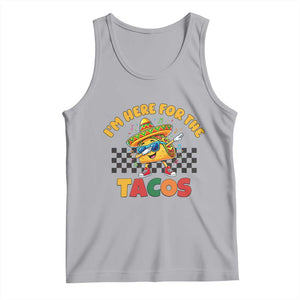 I'm Just Here for the Tacos Tank Top Funny Mexican Food TS14 Athletic Heather Print Your Wear