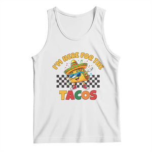 I'm Just Here for the Tacos Tank Top Funny Mexican Food TS14 White Print Your Wear