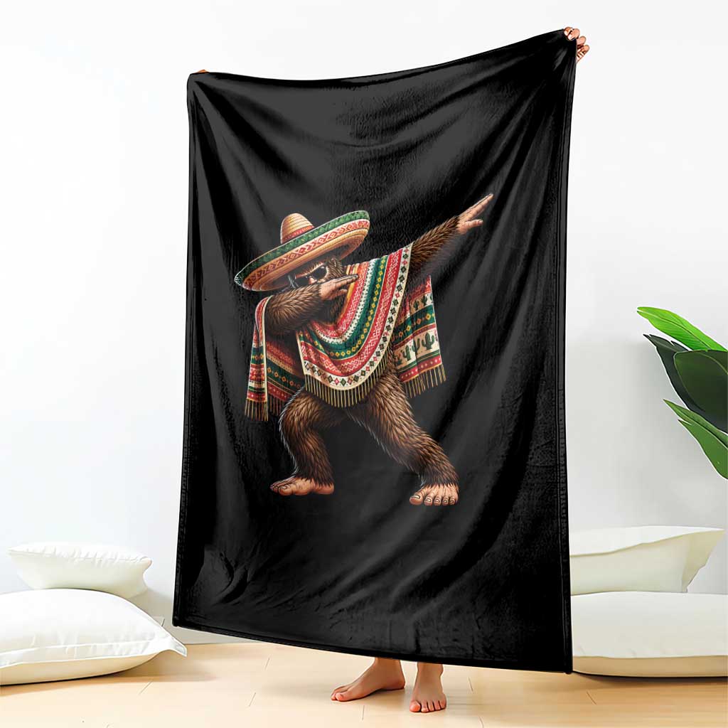 Funny Bigfoot Dabbing Cinco De Mayo Fiesta Throw Blanket TS14 Print Your Wear