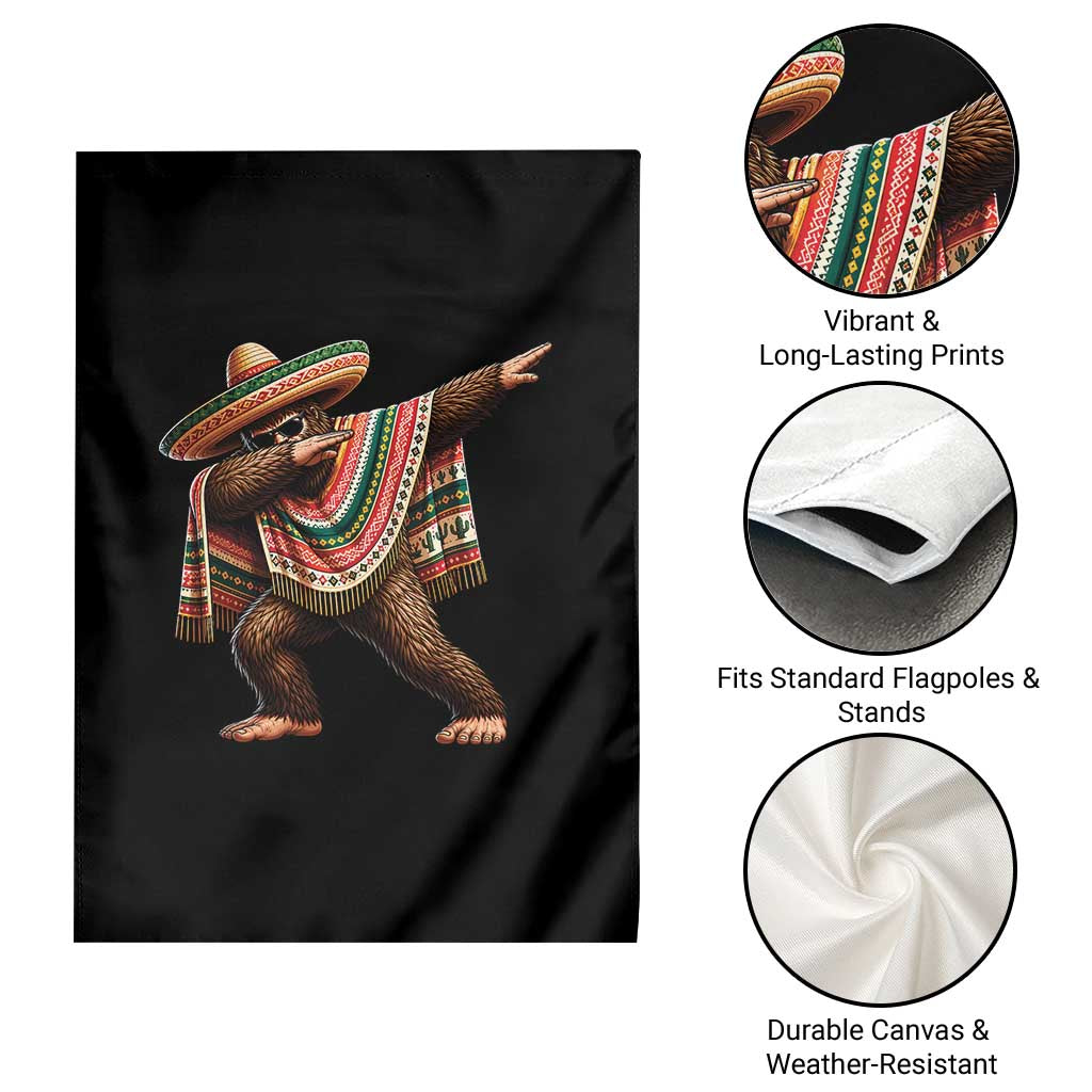 Funny Bigfoot Dabbing Cinco De Mayo Fiesta Garden Flag TS14 Print Your Wear