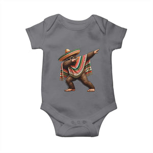 Funny Bigfoot Dabbing Cinco De Mayo Fiesta Baby Onesie TS14 Charcoal Print Your Wear