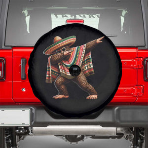 Funny Bigfoot Dabbing Cinco De Mayo Fiesta Spare Tire Cover TS14 Black Print Your Wear