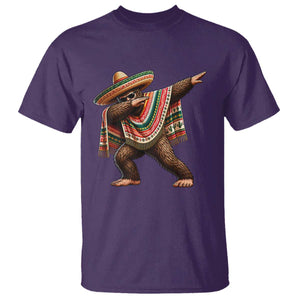 Funny Bigfoot Dabbing Cinco De Mayo Fiesta T Shirt TS14 Purple Print Your Wear