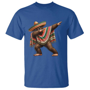 Funny Bigfoot Dabbing Cinco De Mayo Fiesta T Shirt TS14 Royal Blue Print Your Wear