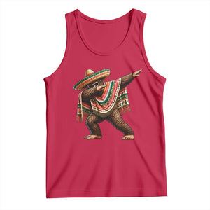 Funny Bigfoot Dabbing Cinco De Mayo Fiesta Tank Top TS14 Red Print Your Wear