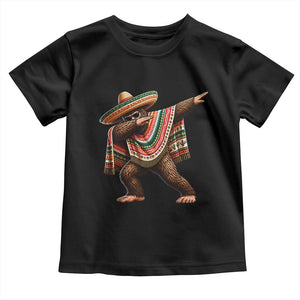 Funny Bigfoot Dabbing Cinco De Mayo Fiesta Toddler T Shirt TS14 Black Print Your Wear
