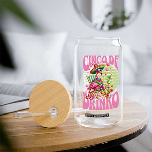 Cinco De Drinko Margarita Glass Can Funny Flamingo Fiesta TS14 Print Your Wear