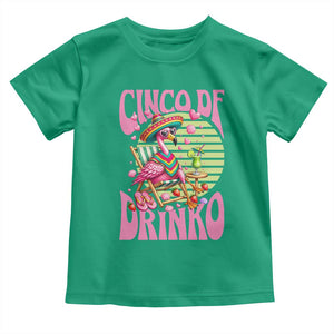 Cinco De Drinko Margarita Toddler T Shirt Funny Flamingo Fiesta TS14 Irish Green Print Your Wear