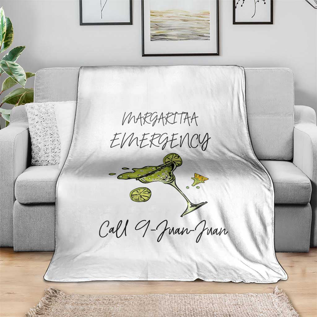 Margarita Emergency Mexican Fiesta Throw Blanket Funny Cinco de Mayo TS14 Print Your Wear