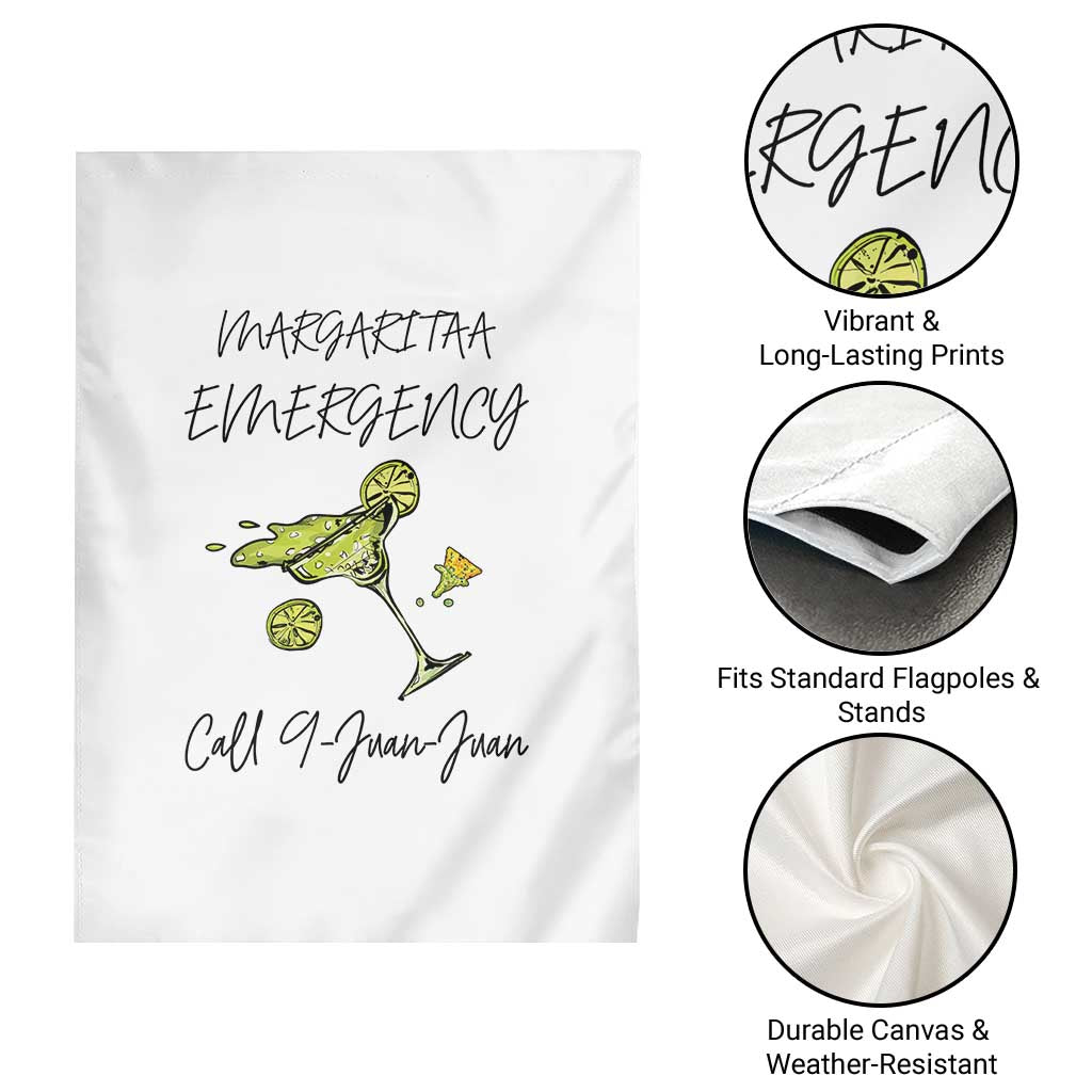 Margarita Emergency Mexican Fiesta Garden Flag Funny Cinco de Mayo TS14 Print Your Wear