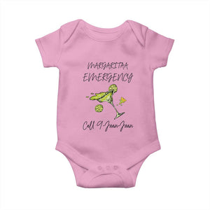 Margarita Emergency Mexican Fiesta Baby Onesie Funny Cinco de Mayo TS14 Light Pink Print Your Wear