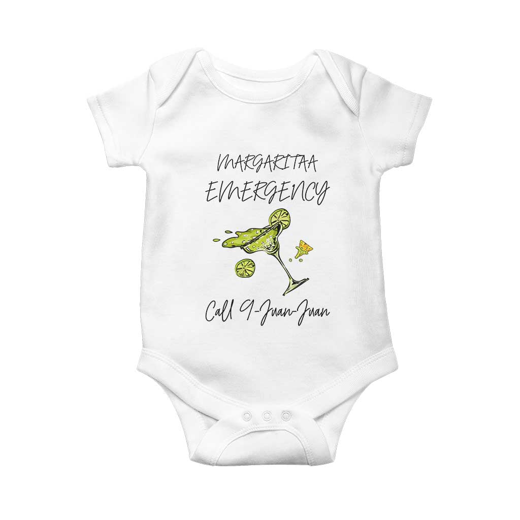Margarita Emergency Mexican Fiesta Baby Onesie Funny Cinco de Mayo TS14 White Print Your Wear