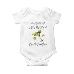 Margarita Emergency Mexican Fiesta Baby Onesie Funny Cinco de Mayo TS14 White Print Your Wear