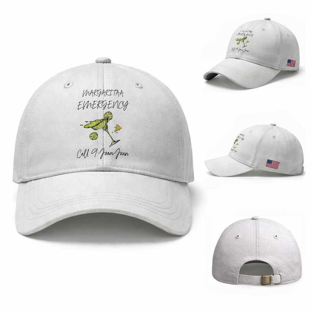 Margarita Emergency Mexican Fiesta Baseball Cap Funny Cinco de Mayo TS14 Baseball Cap Universal Fit White Print Your Wear