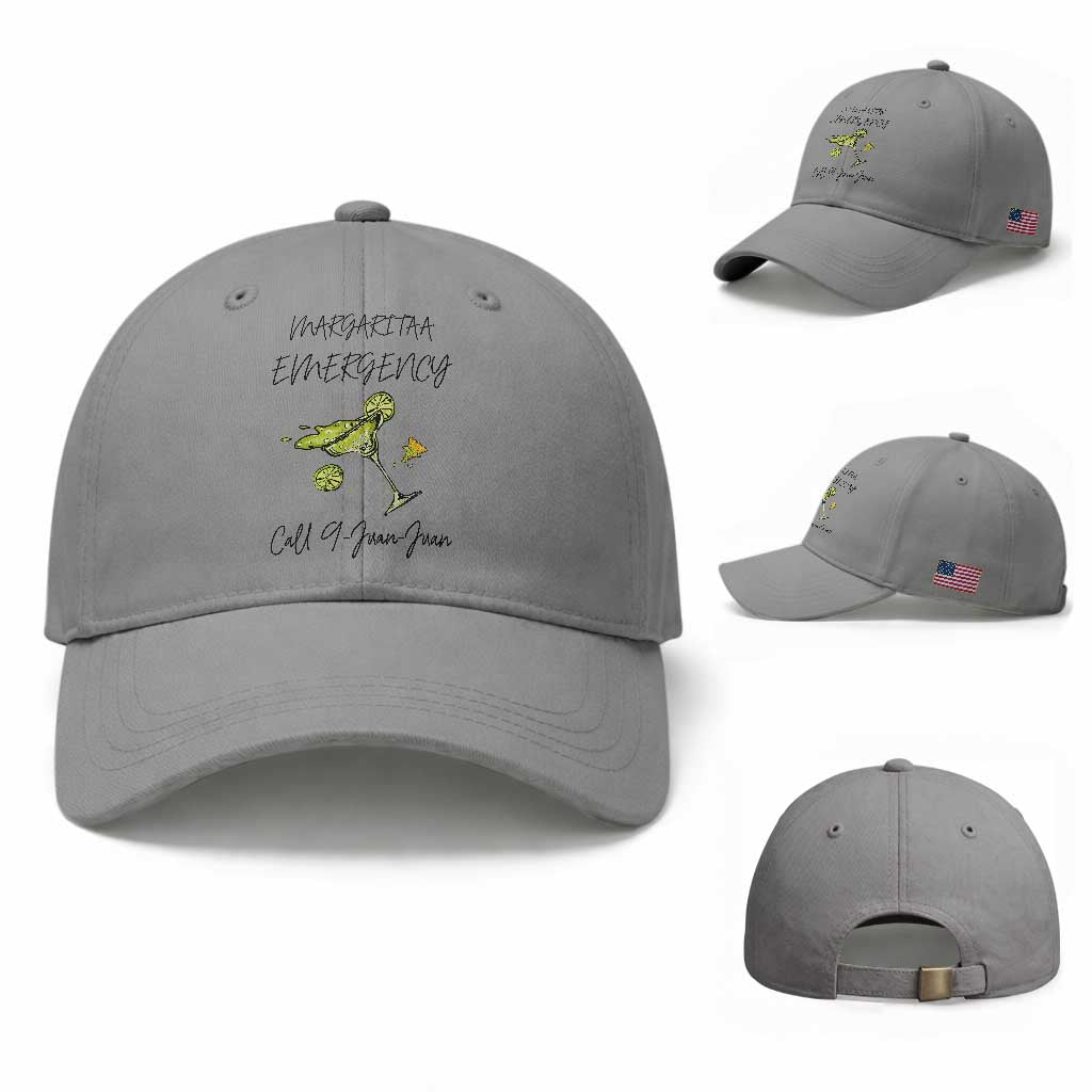 Margarita Emergency Mexican Fiesta Baseball Cap Funny Cinco de Mayo TS14 Baseball Cap Universal Fit Sport Gray Print Your Wear