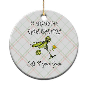 Margarita Emergency Mexican Fiesta Ceramic Ornament Funny Cinco de Mayo TS14 1pc Christmas Plaid Print Your Wear