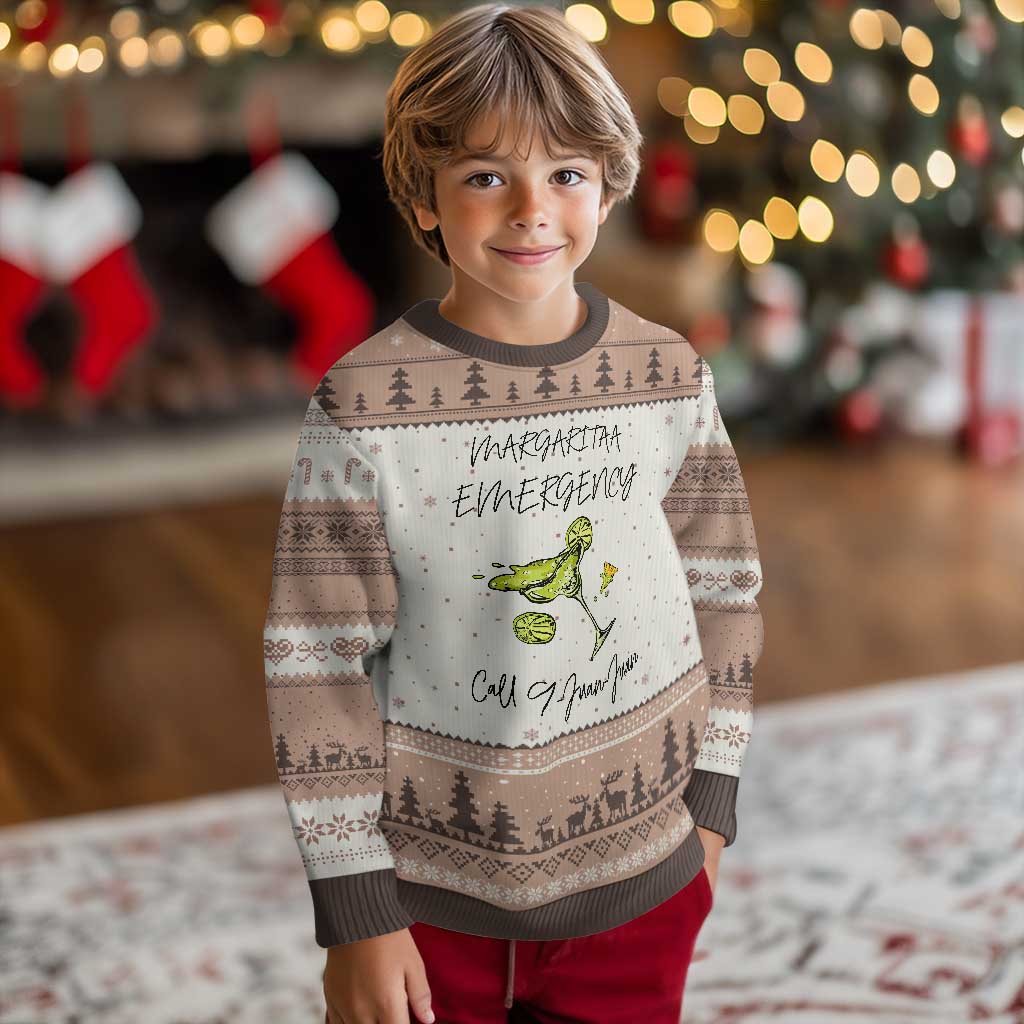 Margarita Emergency Mexican Fiesta Ugly Christmas Sweater Funny Cinco de Mayo TS14 Mocha Mousse Print Your Wear
