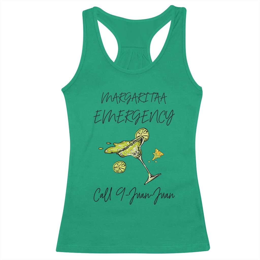 Margarita Emergency Mexican Fiesta Racerback Tank Top Funny Cinco de Mayo TS14 Irish Green Print Your Wear